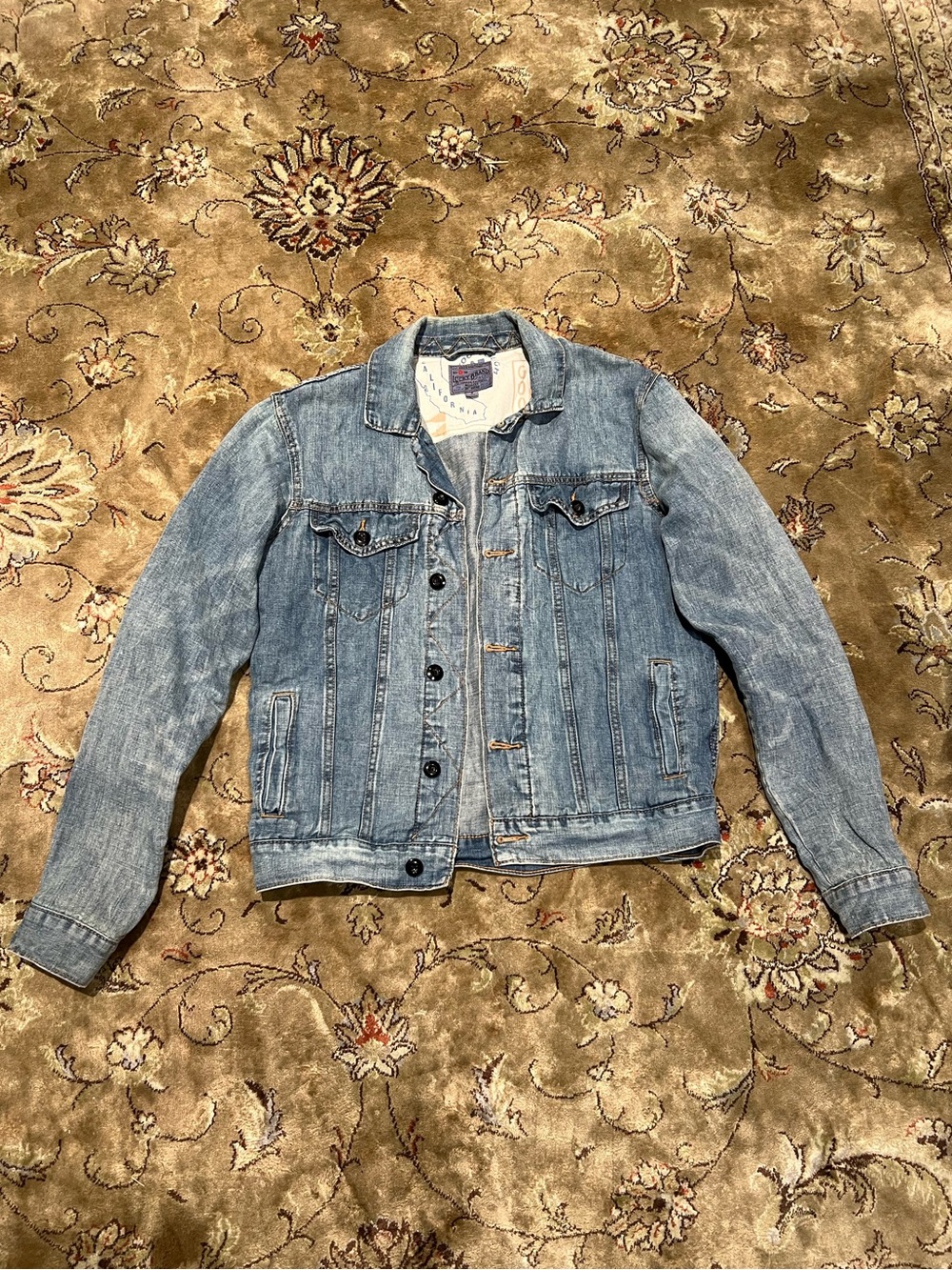 Lucky Brand Medium Wash Denim Jean Jacket